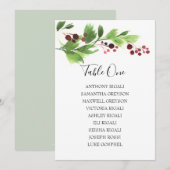 Tabel met het kerstrooster voor de Waterverf van d Kaart (Voorkant / Achterkant)