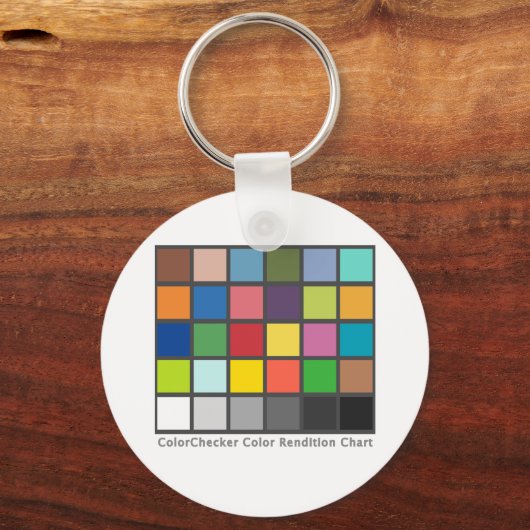 Tabel met kleurcontrole sleutelhanger (Voorkant)