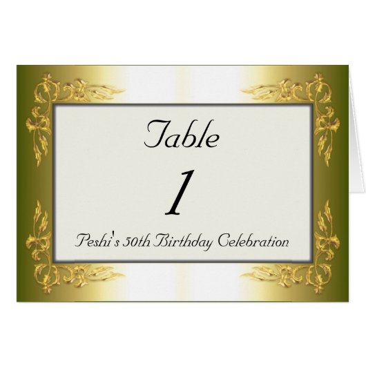 Tabel nummer 1 (Voorkant Horizontaal)