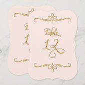 Tabel nummer 12, Fancy recepties voor het beletter Kaart (Voorkant / Achterkant)