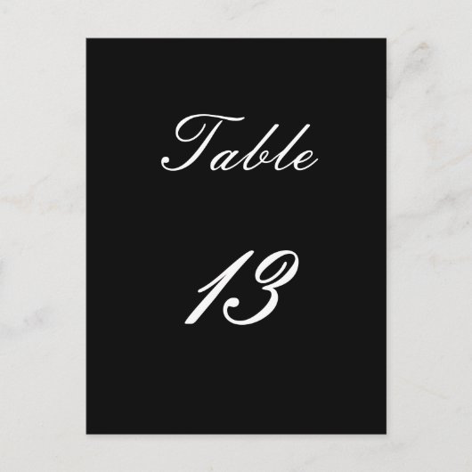 Tabel nummer 13 briefkaart (Voorkant)
