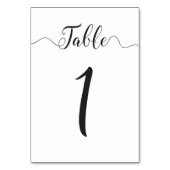 Tabel Nummer 1 Tabel Kaart (Achterkant)