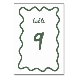 Tabel nummer 9 kaart