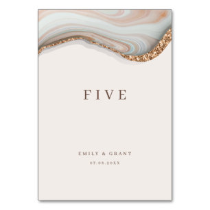 Tabel nummer Agate Stone Marble Kaart