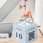 Tabel nummer QR code menu business logo seaside Kubus