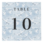 Tabel nummer QR code menu business logo seaside Kubus (Voorkant)