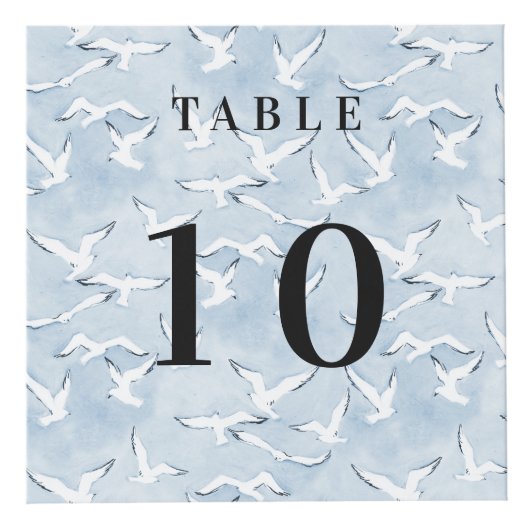 Tabel nummer QR code menu business logo seaside Kubus (Voorkant)