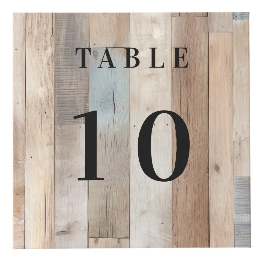 Tabel nummer QR code menu driftwood business logo Kubus (Voorkant)