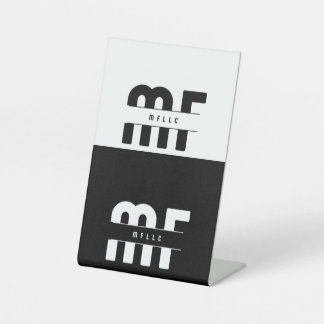 TABEL RECLAMEBORD MET VOETSTUK