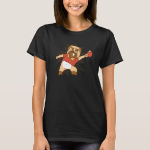 Tabel Tennis Dog Pong Design Pingpong Outfit Dog P T-shirt