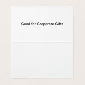 Tabel Tent Agenda Visitekaartjes (Binnenkant ongevouwen)