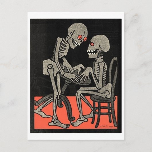 Tabel voor twee briefkaarten (Voorkant)