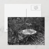 Tabel voor twee zwart-wit briefkaart (Voorkant / Achterkant)