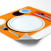 Tabelinstelling Retro Poster (Hoek)