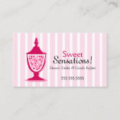 Tabellen met snoep Buffet en dessert Visitekaartje (Voorkant)