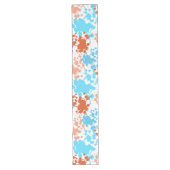 Tabelloper, blauw en Oranje ontwerp Lange Tafelloper (Voorkant)
