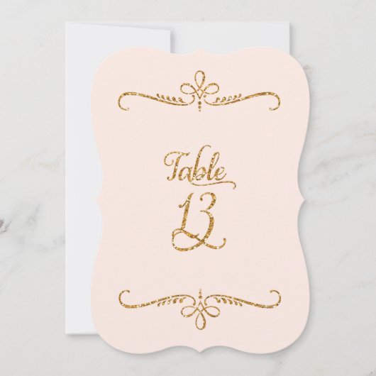 Tabelnummer 13, Fancy scriptlettertekens met besch Kaart (Voorkant)