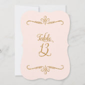 Tabelnummer 13, Fancy scriptlettertekens met besch Kaart (Achterkant)