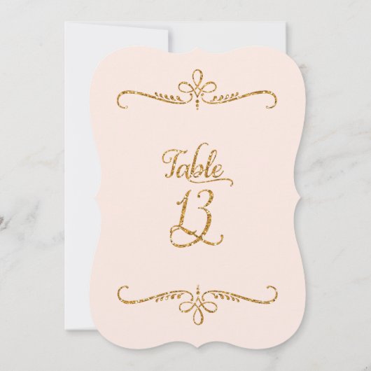 Tabelnummer 13, Fancy scriptlettertekens met besch Kaart (Achterkant)