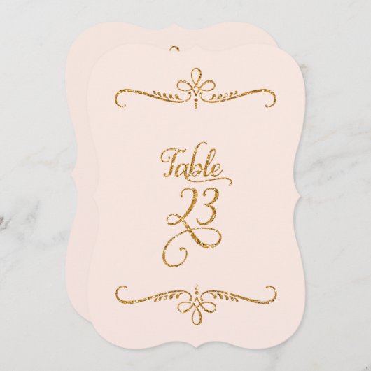 Tabelnummer 23, Fancy scriptlettertekens met besch Kaart (Voorkant / Achterkant)