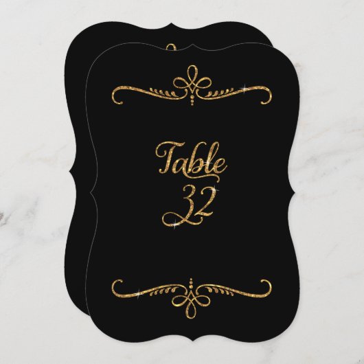 Tabelnummer 32, Fancy scriptletters met letterteke Kaart (Voorkant / Achterkant)