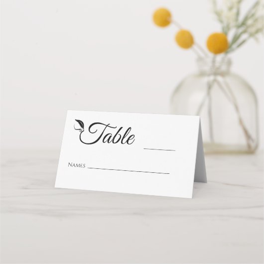 Tabelnummer bruiloft (Voorkant)