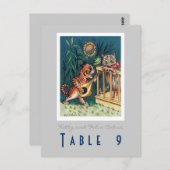 Tabelnummer bruiloft briefkaart (Voorkant / Achterkant)