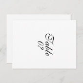 "Tabelnummer" "creëer je eigen" Briefkaart (Voorkant / Achterkant)