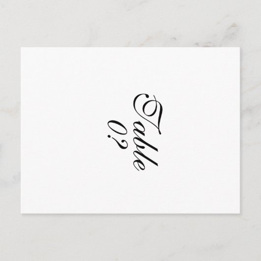 "Tabelnummer" "creëer je eigen" Briefkaart (Voorkant)