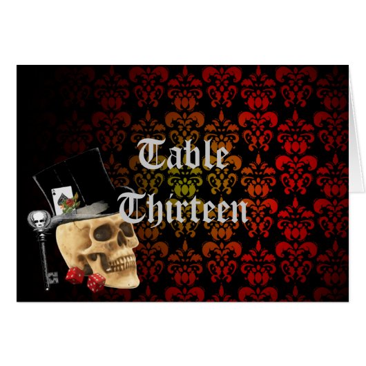 Tabelnummer gothic gambler (Voorkant Horizontaal)