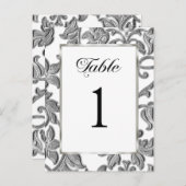 Tabelnummer in reliëf briefkaart (Voorkant / Achterkant)