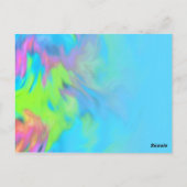 Tabelnummer kleurig Abstract kleurstofpatroon Briefkaart (Achterkant)