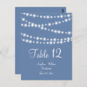 Tabelnummer lichtblauw briefkaart (Voorkant / Achterkant)