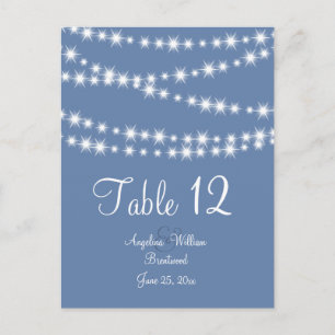 Tabelnummer lichtblauw briefkaart