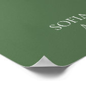 Tabelnummer minimalistisch poster (Hoek)