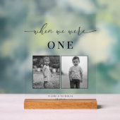 Tabelnummer moderne legante wedleeftijd acryl bord (Neutraal)