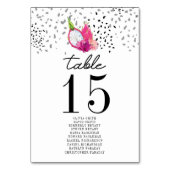 Tabelnummer Pitaya Wedding Seding Chart Kaart (Voorkant)