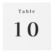 Tabelnummer QR-code menu witte foto Kubus (Voorkant)