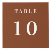 Tabelnummer QR-codemenu bruin zakelijk logo Kubus (Voorkant)