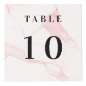 Tabelnummer QR-codemenu marmer business logo Kubus (Voorkant)