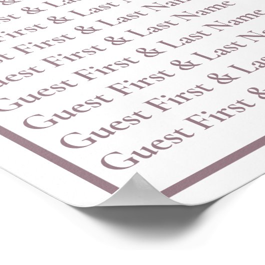 Tabelnummer roos goudvezel-bruiloft poster (Hoek)