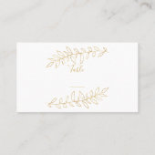 Tabelnummer van de goudbladeren plaatskaartje (Achterkant)