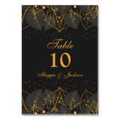 Tabelnummer van fijne Gold Leaves Kaart (Achterkant)