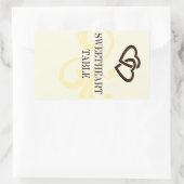 Tabelnummer waslijst rechthoekige sticker (Tas)