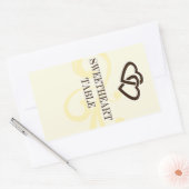 Tabelnummer waslijst rechthoekige sticker (Envelop)