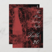 Tabelnummer wijnpartij Briefkaart (Voorkant / Achterkant)