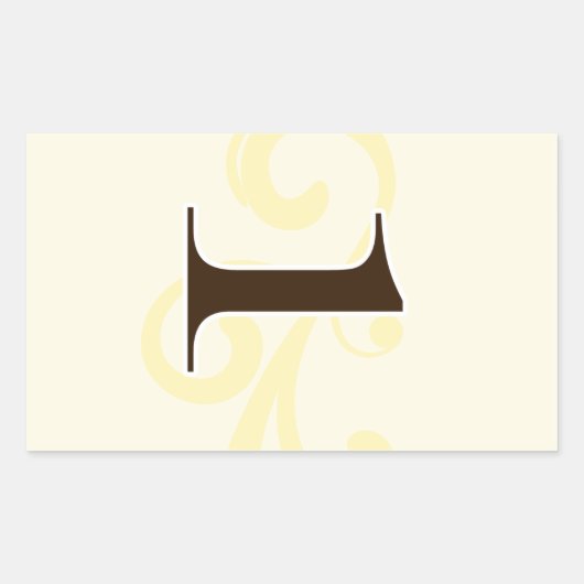 Tabelnummer wijnsticker 1 rechthoekige sticker (Voorkant)