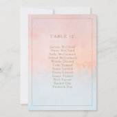 Tabelnummer zomerzondag Waterverf (Achterkant)