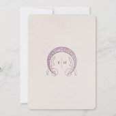 Tabelnummers  Art Nouveau Wedding Kaart (Achterkant)