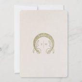 Tabelnummers  Art Nouveau Wedding Kaart (Achterkant)